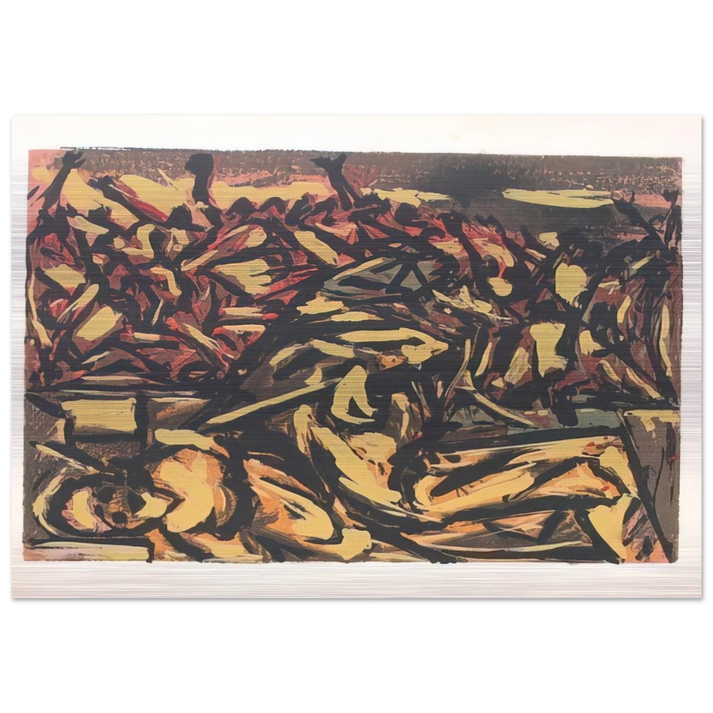 UNTITLED 1941 1 - Jackson Pollock Brushed Aluminum Print - 70x100 cm / 28x40 inches | Jackson Pollock Aluminum Print | Jackson Pollock Prints