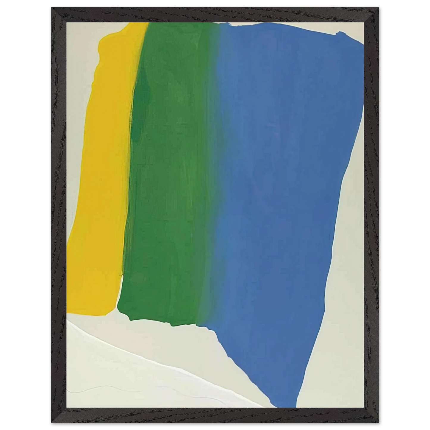 Helen Frankenthaler - Summer Insignia - 1969 Wall art - 20x25 cm / 8x10 inches - Premium Wooden Framed Poster With Fine Art Paper - Wood frame