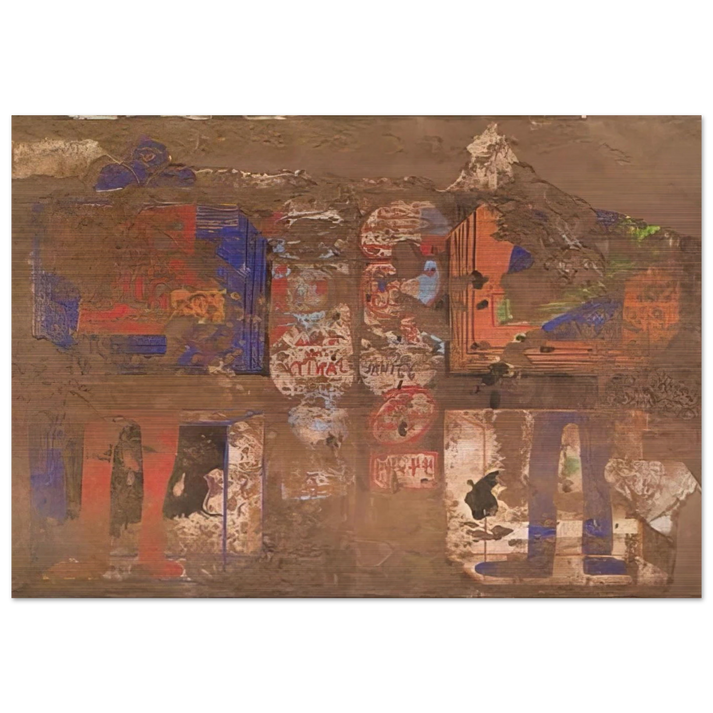 Graphic with Cocoa - 1968 - Dieter Roth Brushed Aluminum Print - 70x100 cm / 28x40 inches | Dieter Roth Aluminum Print | Dieter Roth Prints