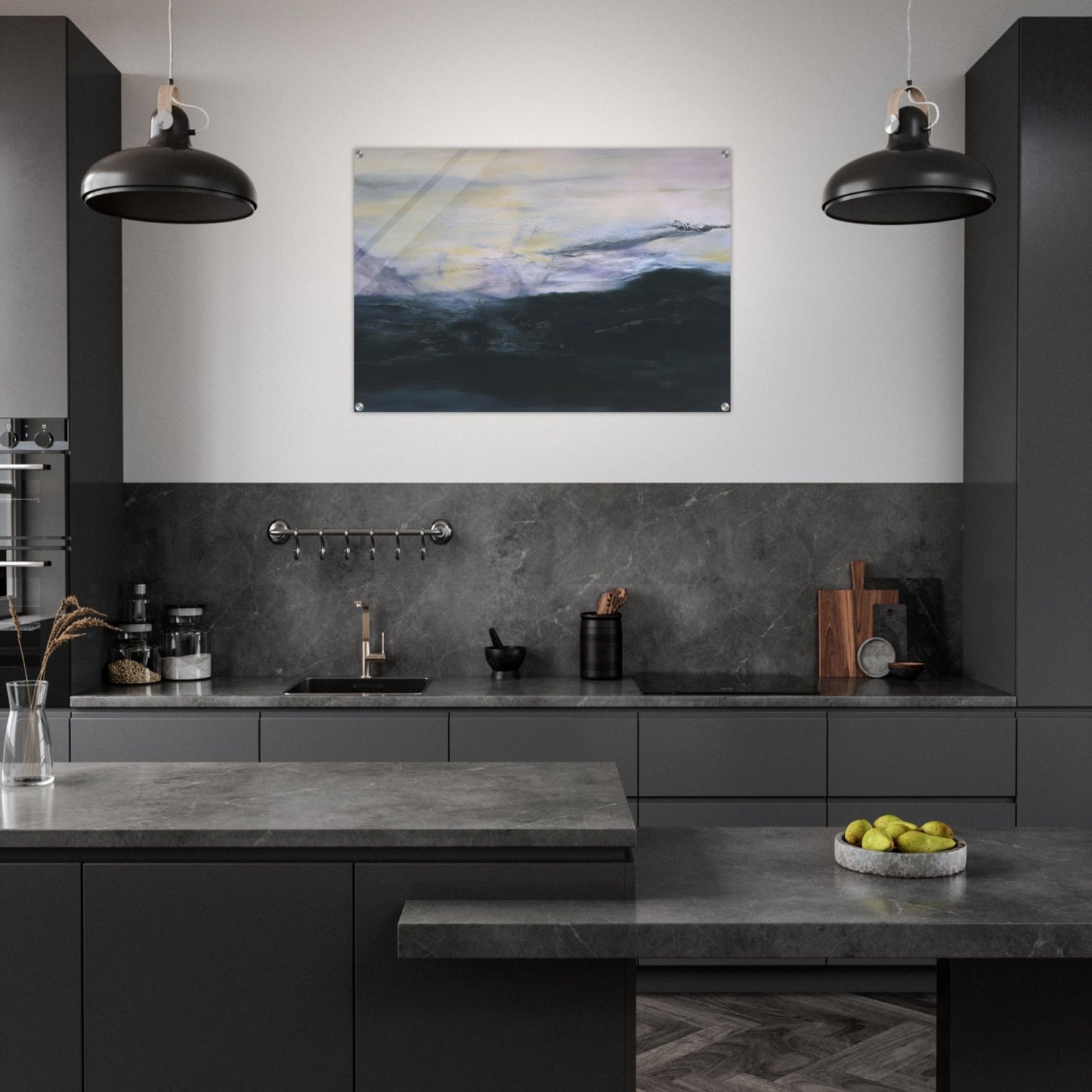 15 02 2001 2001 - Zao Wou-Ki Acrylic Print - 70x100 cm / 28x40″ inches