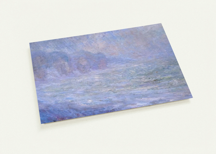 Cliffs at Pourville, Rain By claude monet Pack of 10 Post Cards | claude monet Post Cards | A6 (10.5 x 14.8 cm) - 4.1 x 5.8 inches