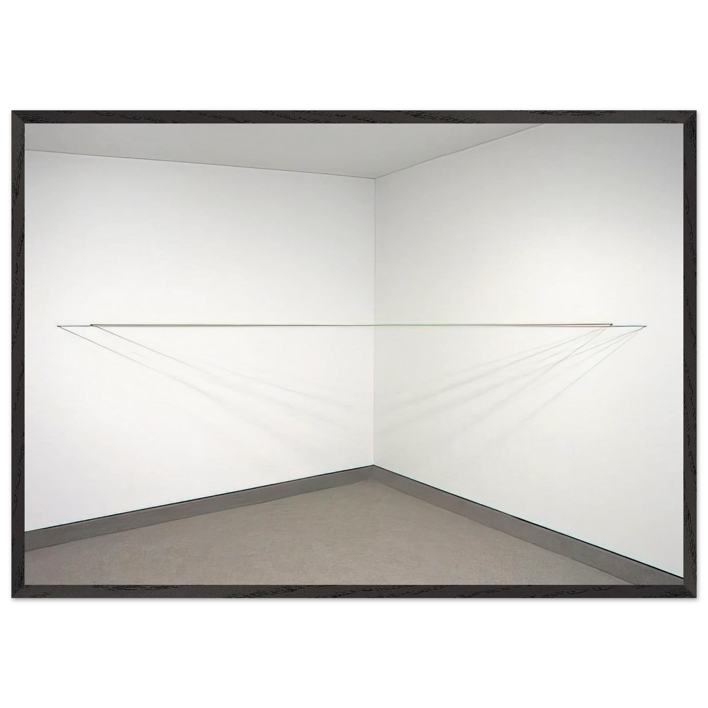 Untitled - 1972 N5 - Fred Sandback Framed Art Print – Black Wooden Frame - Default Title - -Framed Art Print