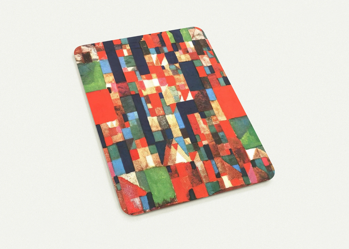 CITY PICTURE WITH RED AND GREEN ACCENTS 1921 By Paul Klee Pack of 10 Post Cards | Paul Klee Post Cards | A6 (10.5 x 14.8 cm) - 4.1 x 5.8 inches