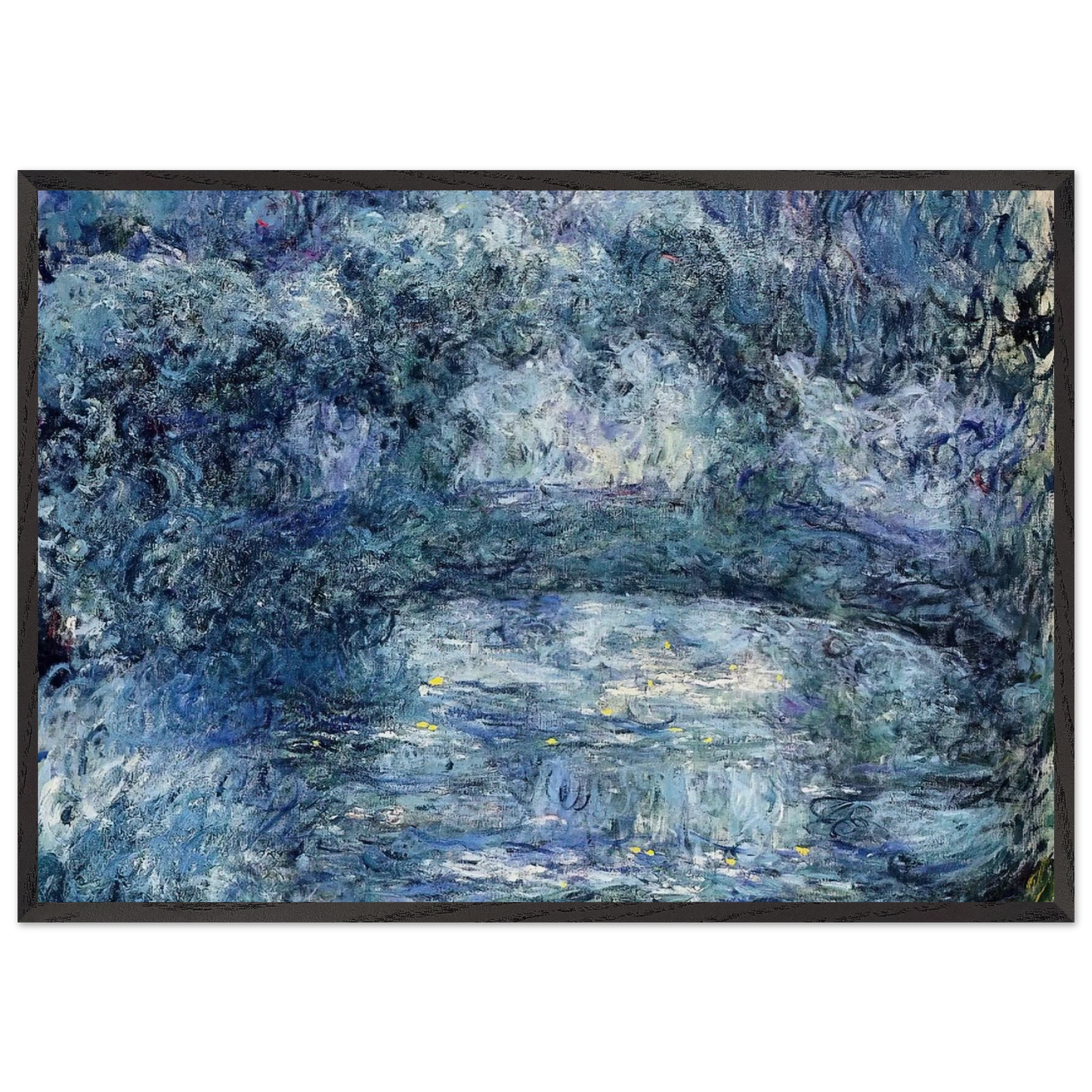The Japanese Bridge 3 - claude monet Framed Art Print – Black Wooden Frame - Default Title - -Framed Art Print