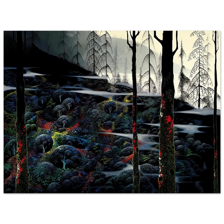 Eyvind Earle - Dawn's First Light 75x100 cm / 30x40inches Fine Art Poster