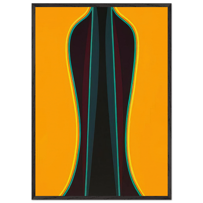 Archimage 2 - 1976 - Lorser Feitelson 70x100 cm / 28x40 inches Framed Art Print – Black Wooden Frame