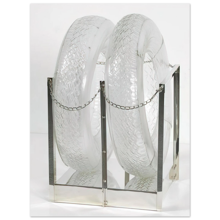 Robert Rauschenberg - UNTITLED GLASS TIRES 1997 75x100 cm / 30x40inches Fine Art Poster