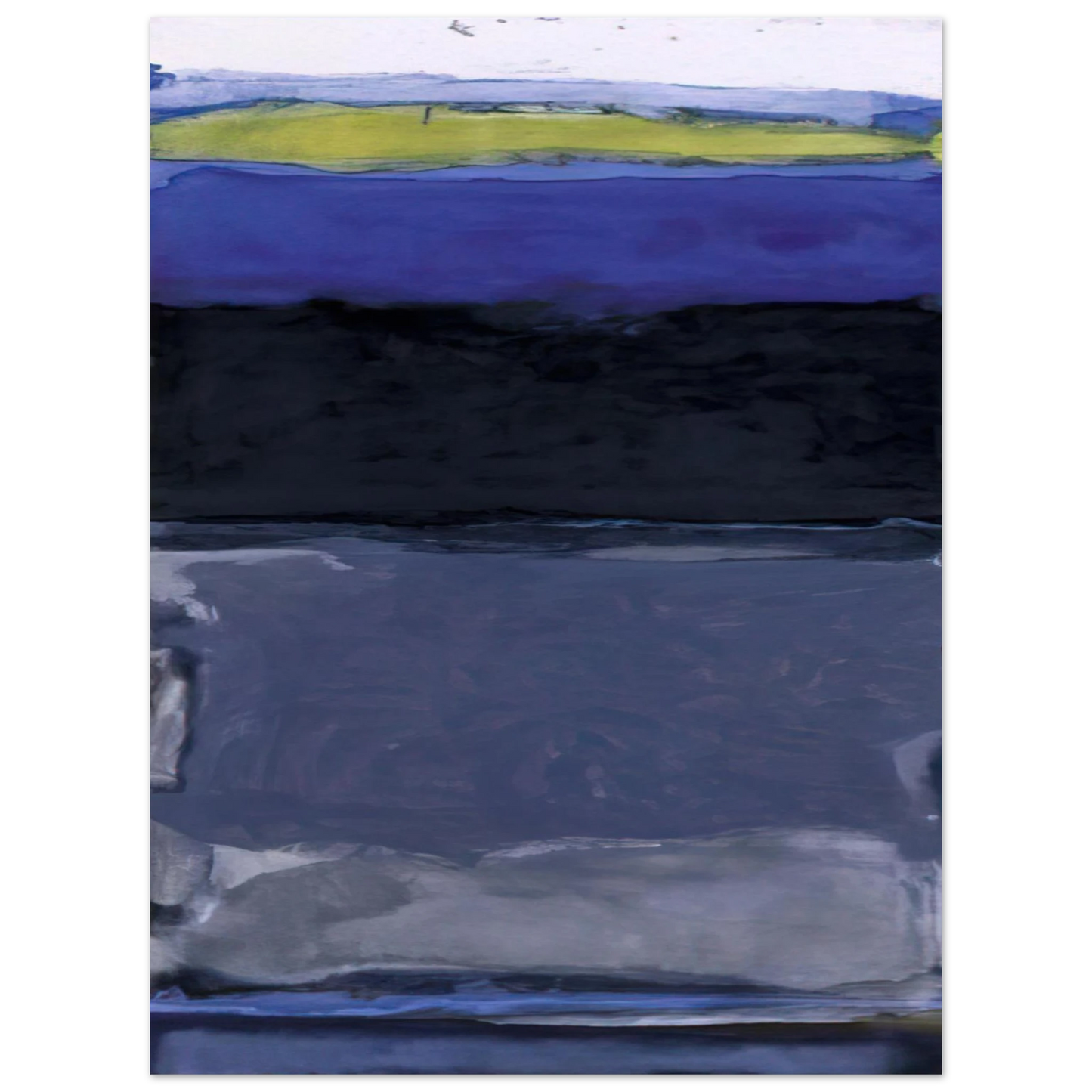 Thomas Downing - Blue Space - 1954 Fine Art Poster - Default Title