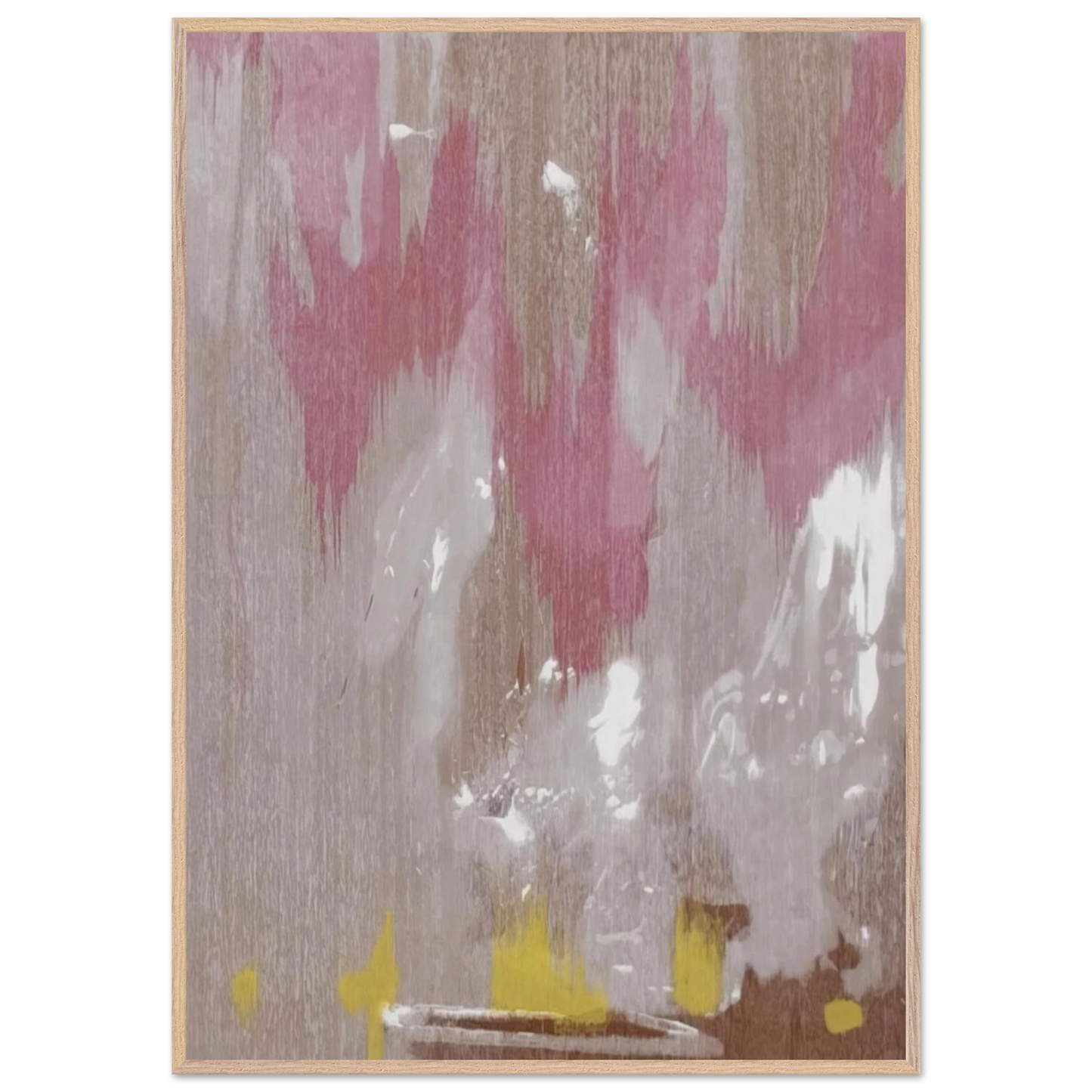 Helen Frankenthaler - Tales of Genji IV - 1998 Wall art - 45x60 cm / 18x24 inches - Premium Wooden Framed Poster With Fine Art Paper - Black frame