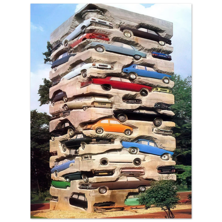 Arman - Long-term parking - 1982 75x100 cm / 30x40inches Fine Art Poster