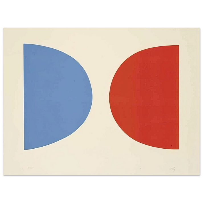 Ellsworth Kelly - Blue and Orange 75x100 cm / 30x40inches Fine Art Poster
