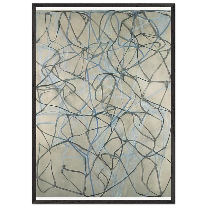 The Studio - 1990 - Brice Marden 70x100 cm / 28x40 inches Framed Art Print – Black Wooden Frame
