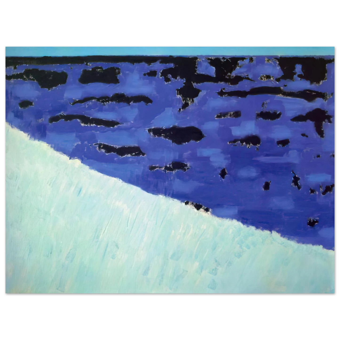 Milton Avery - Sea Grasses and Blue Sea - 1958 Fine Art Poster - Default Title