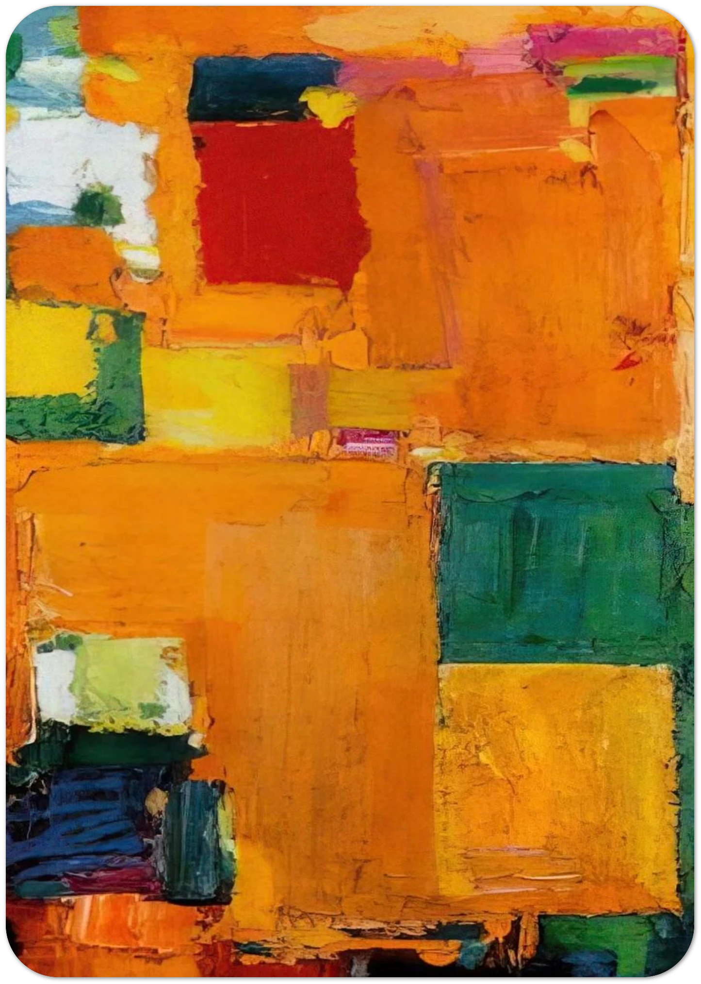 Kaleidos By Hans Hofmann Pack of 10 Post Cards | Hans Hofmann Post Cards | A6 (10.5 x 14.8 cm) - 4.1 x 5.8 inches