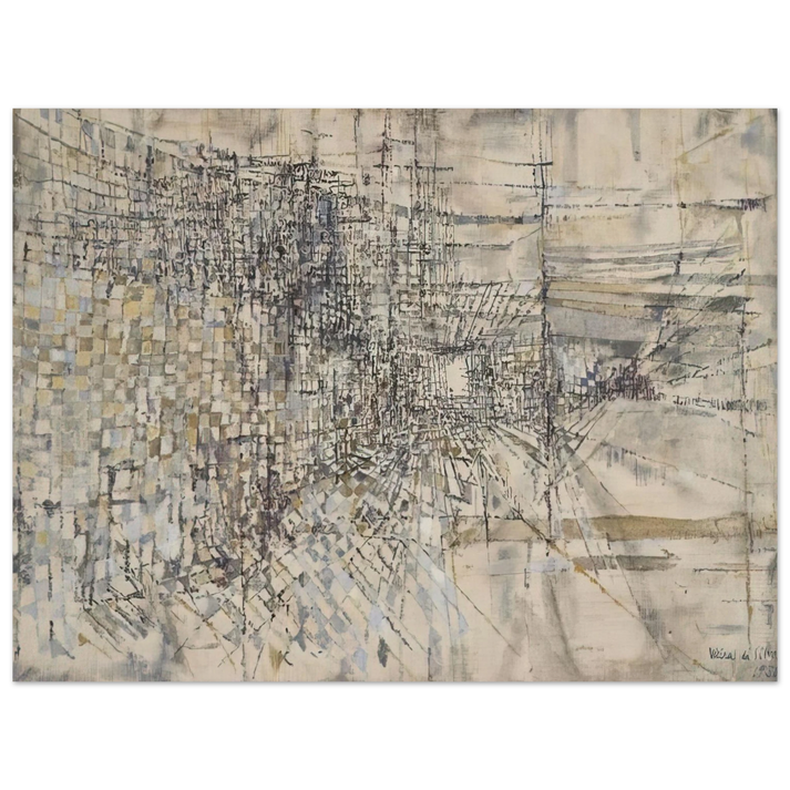 Maria Helena Vieira da Silva - La Garde Des Anges - 1950 75x100 cm / 30x40inches Fine Art Poster