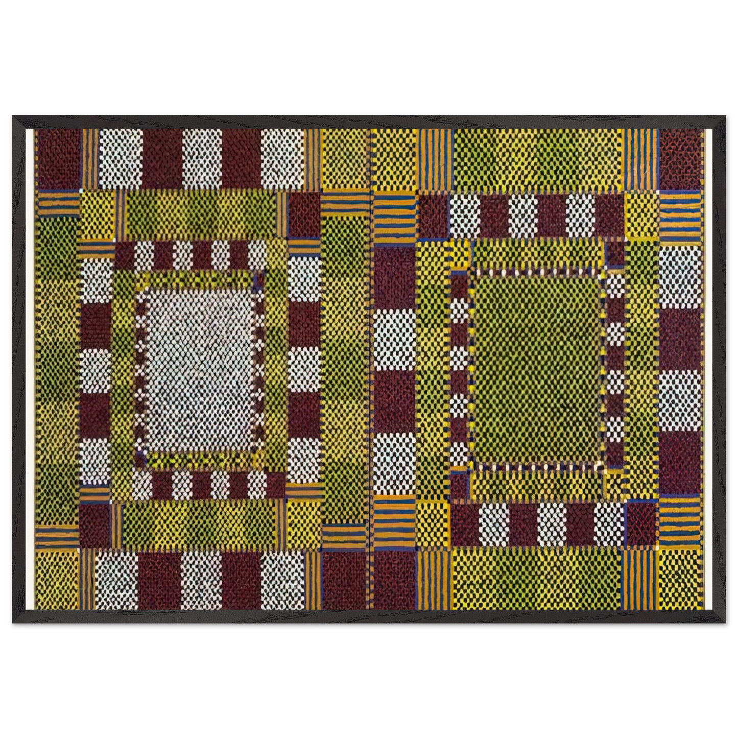 Timaeus III and IV - 1966 - Alfred Jensen Framed Art Print – Black Wooden Frame - Default Title - -Framed Art Print