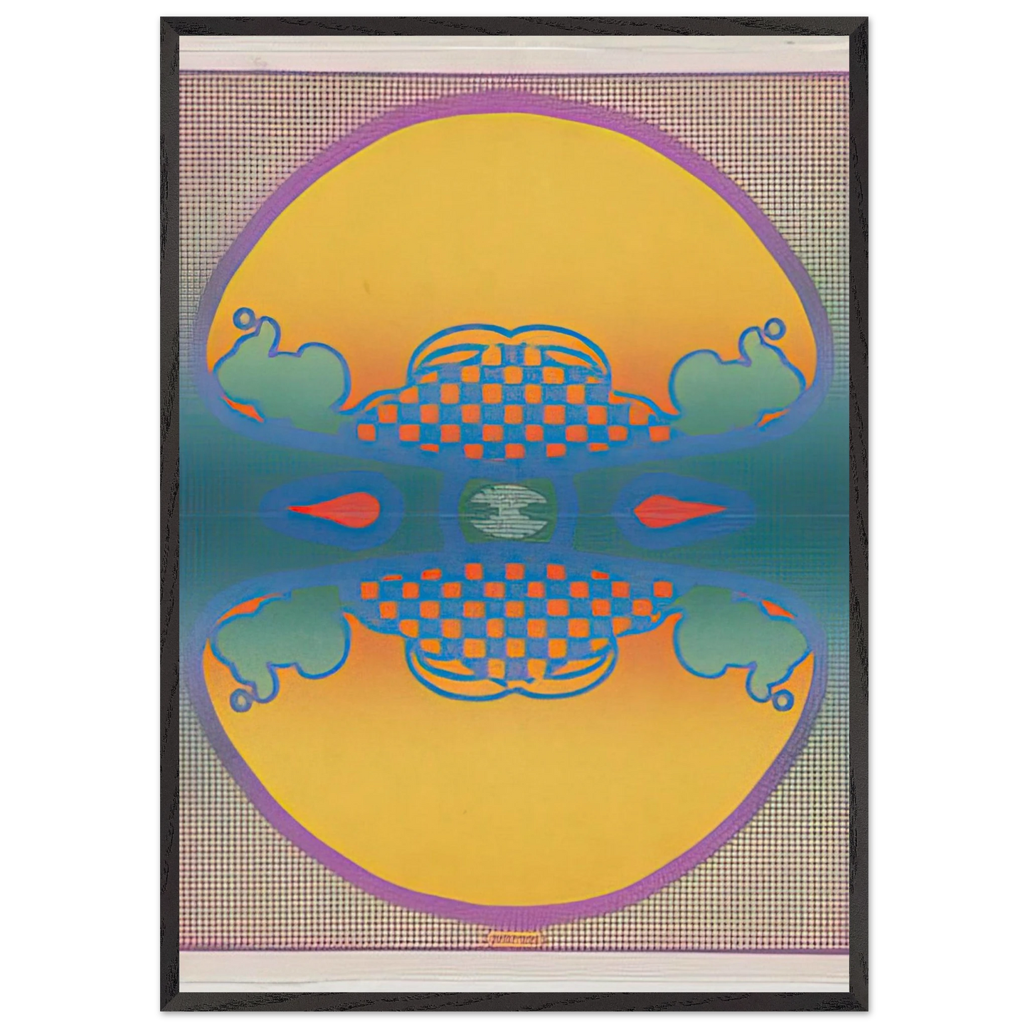 1 2 3 INFINITY THE CONTEMPORARIES 1967 - Peter Max Framed Art Print – Black Wooden Frame - Default Title - -Framed Art Print