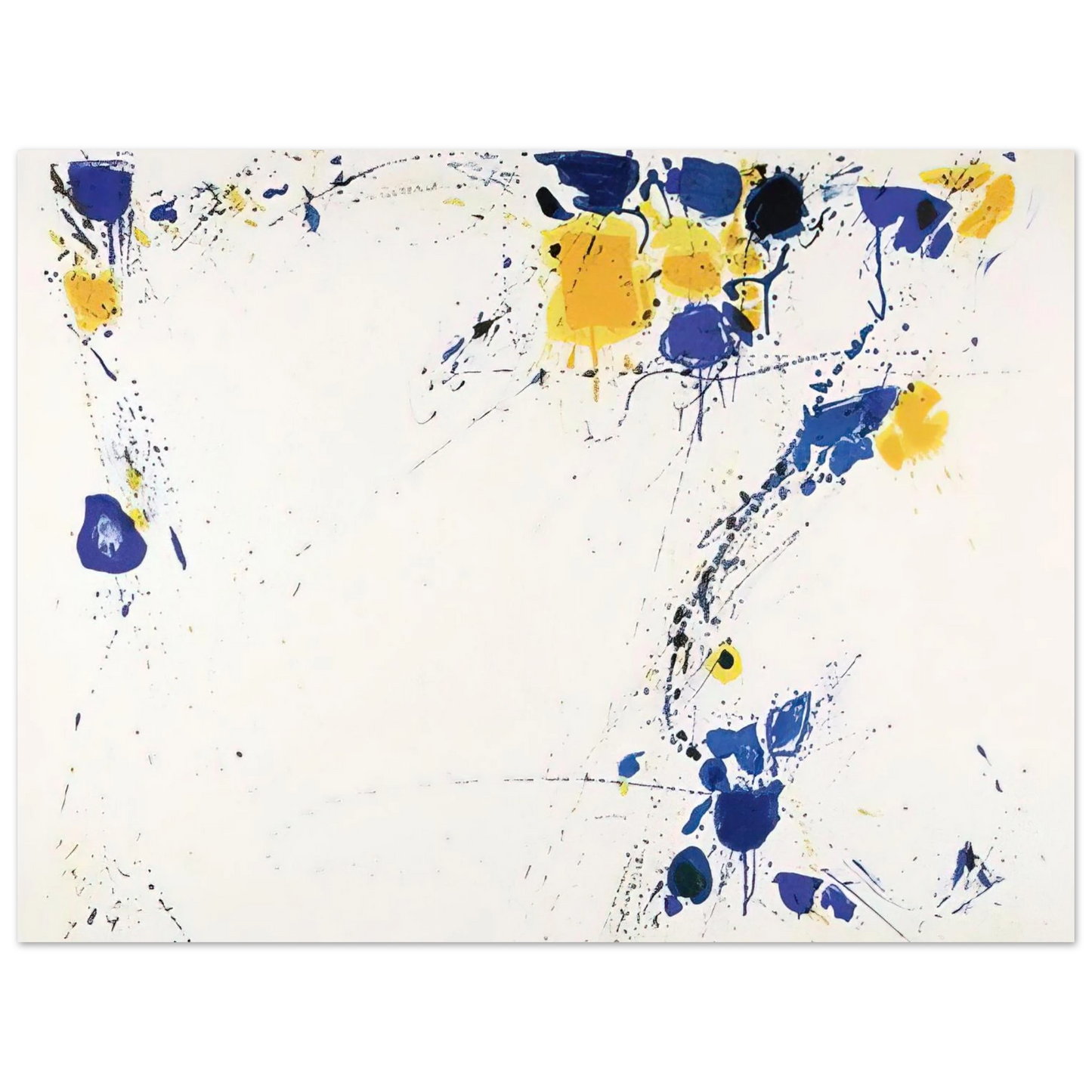 Sam Francis - Foot Print Fine Art Poster - Default Title
