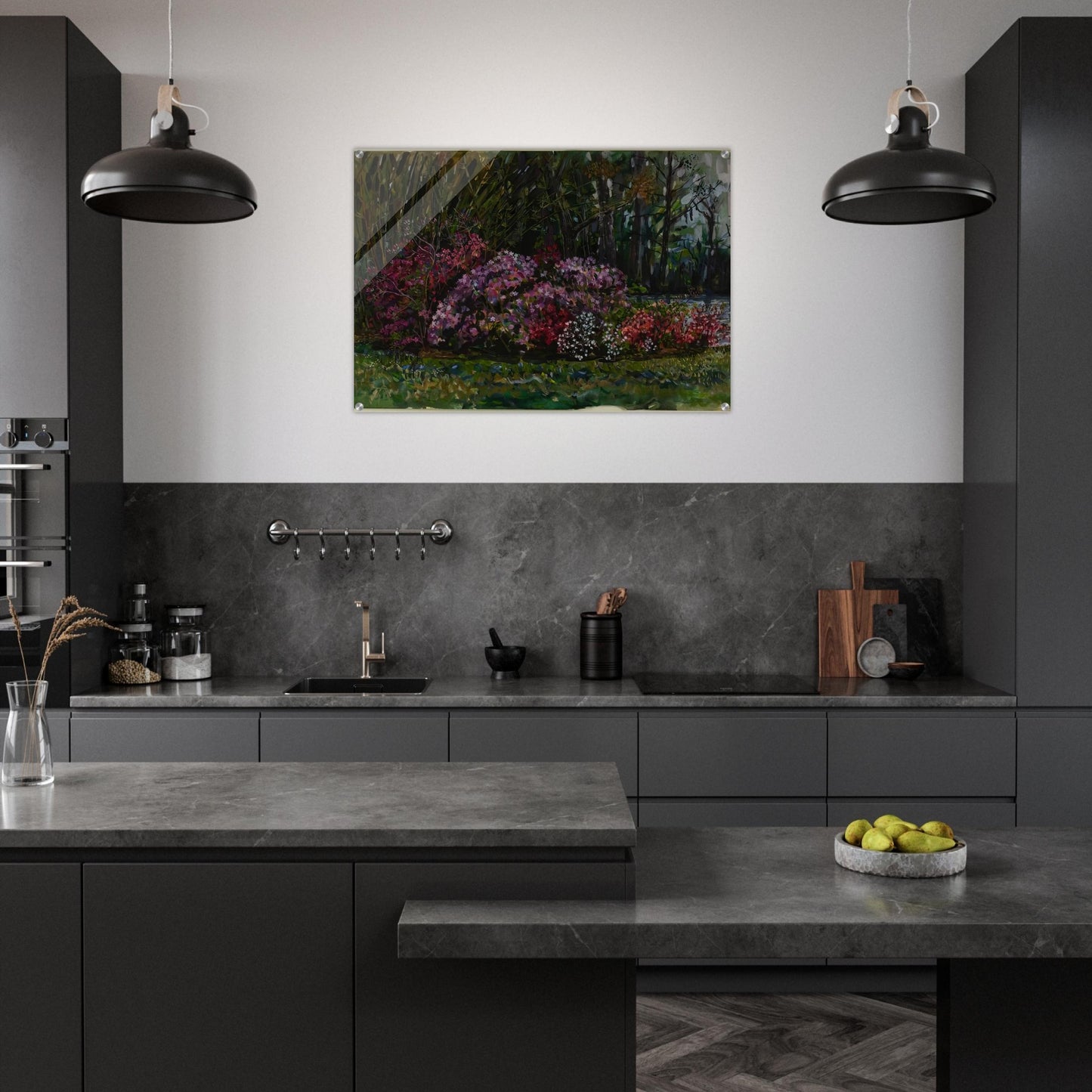 ALICIA S AZALEAS ON ST MARY S RIVER - Ivan Albright Acrylic Print - 70x100 cm / 28x40″ inches