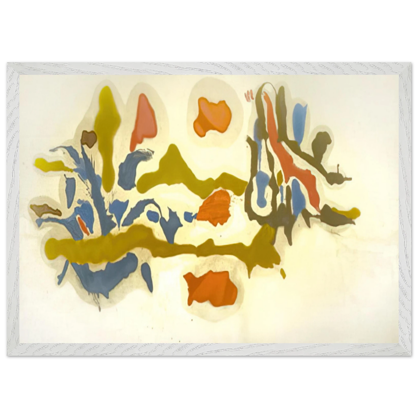 Helen Frankenthaler - Seascape with Dunes - 1962 Wall art - 70x100 cm / 28x40 inches - Fine Art Poster - -