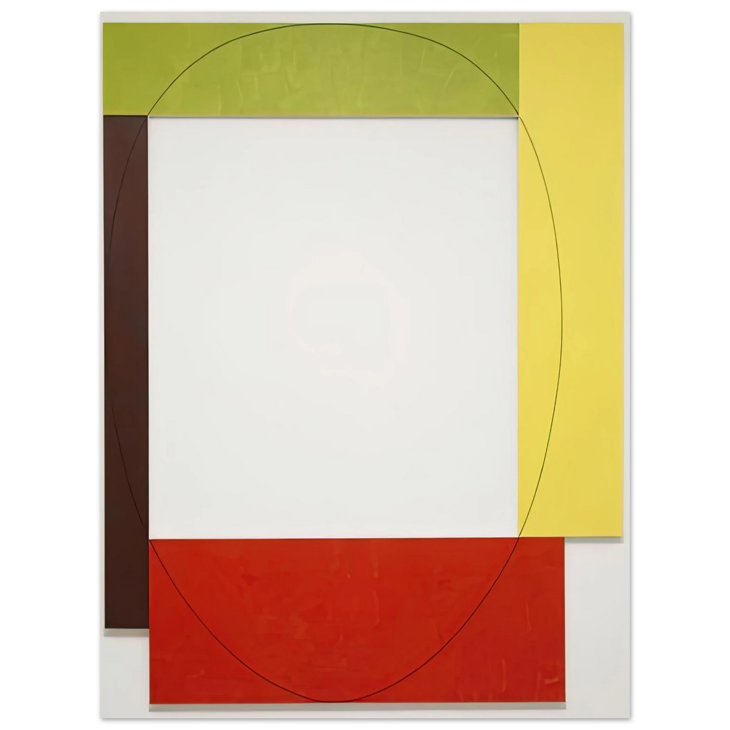 Robert Mangold - FOUR COLOR FRAME PAINTING 5 PARASOL UNIT 1984 Fine Art Poster - Default Title