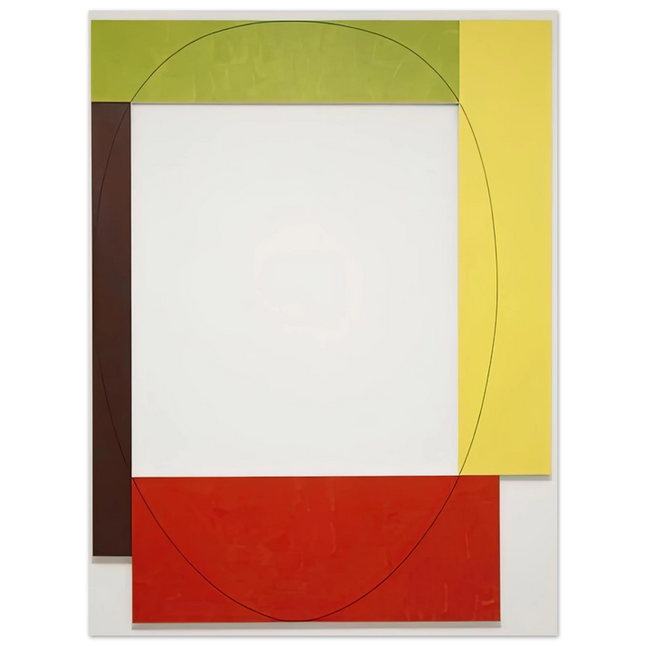 Robert Mangold - FOUR COLOR FRAME PAINTING 5 PARASOL UNIT 1984 75x100 cm / 30x40inches Fine Art Poster