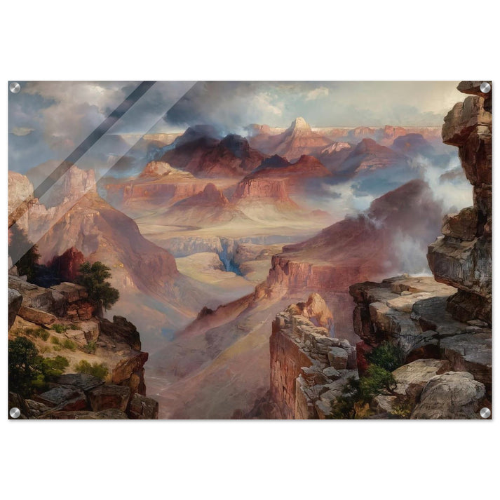 Grand Canyon of Arizona at Sunset - Thomas Moran Acrylic Print - 70x100 cm / 28x40″ inches