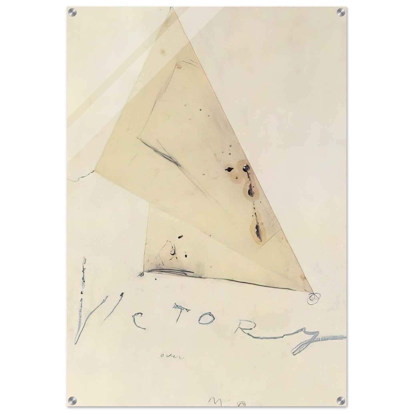 Victory - Cy Twombly Acrylic Print - 70x100 cm / 28x40″ inches