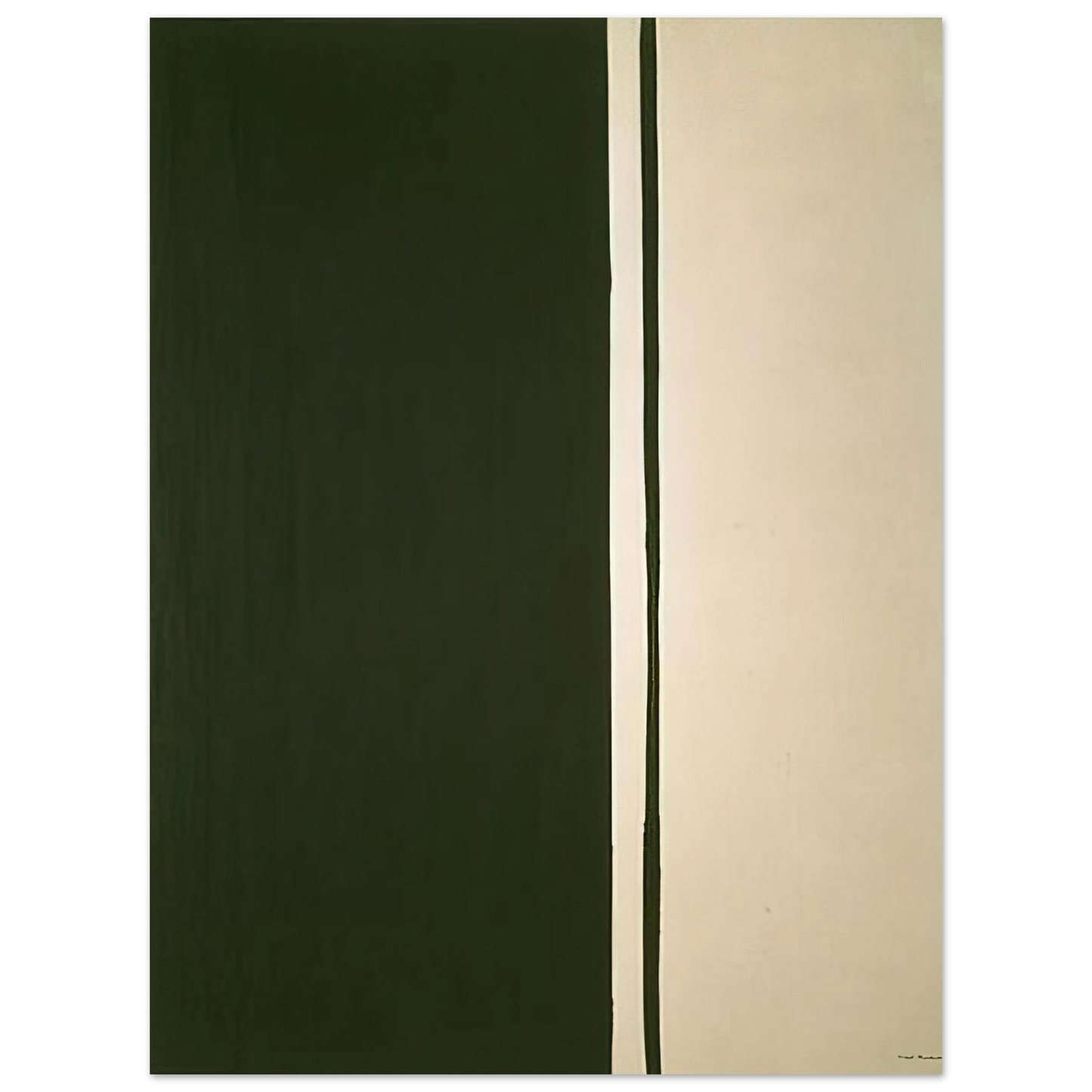 Barnett Newman - Black Fire I Fine Art Poster - Default Title