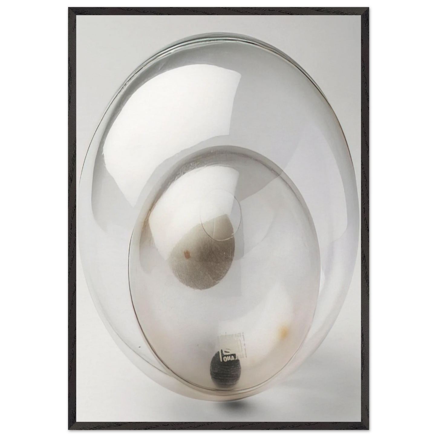 Double Spheres Object - 1963 - Bruno Munari Framed Art Print – Black Wooden Frame - Default Title - -Framed Art Print