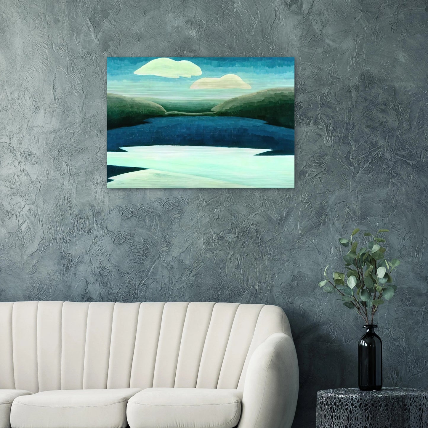 Ice and Clouds - 1931 - Arthur Dove Brushed Aluminum Print - 70x100 cm / 28x40 inches | Arthur Dove Aluminum Print | Arthur Dove Prints