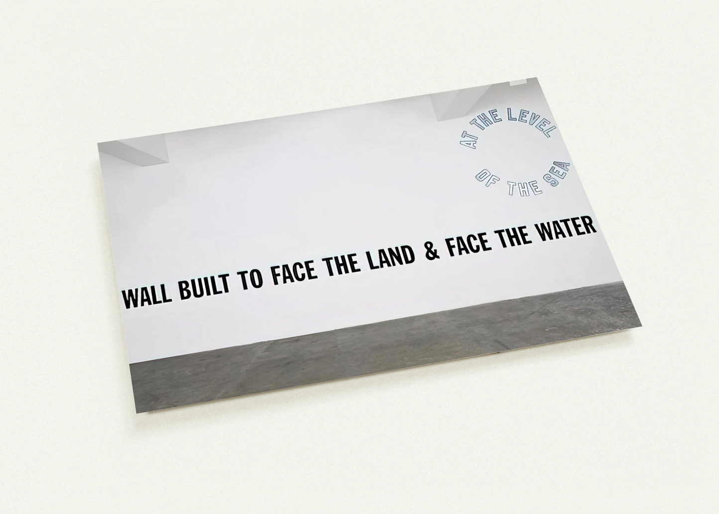 A Wall Built... - 2008 By Lawrence Weiner Pack of 10 Post Cards | Lawrence Weiner Post Cards | A6 (10.5 x 14.8 cm) - 4.1 x 5.8 inches