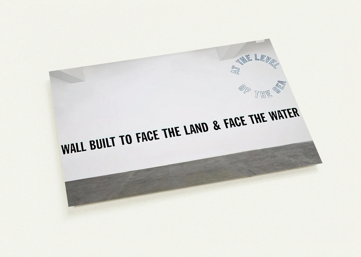 A Wall Built... - 2008 By Lawrence Weiner Pack of 10 Post Cards | Lawrence Weiner Post Cards | A6 (10.5 x 14.8 cm) - 4.1 x 5.8 inches