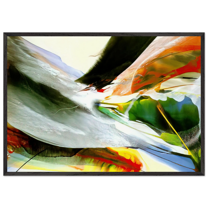 Side of St George - Paul Jenkins 70x100 cm / 28x40 inches Framed Art Print – Black Wooden Frame