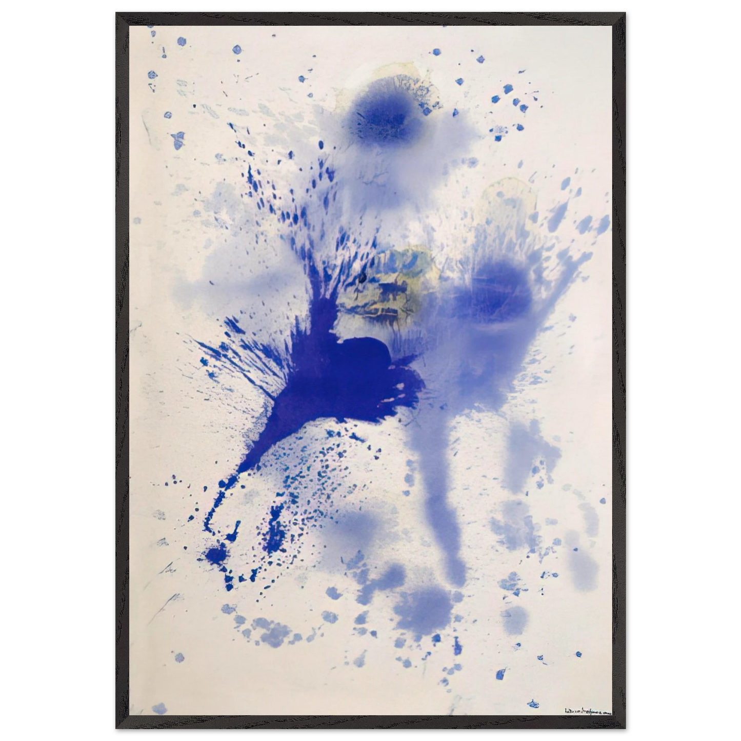 Astral Nebula - Hans Hofmann 70x100 cm / 28x40 inches Framed Art Print – Black Wooden Frame