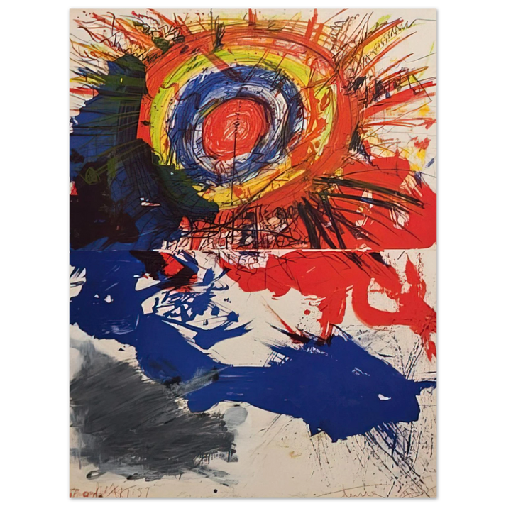 Walasse Ting - Composition - 1957 75x100 cm / 30x40inches Fine Art Poster