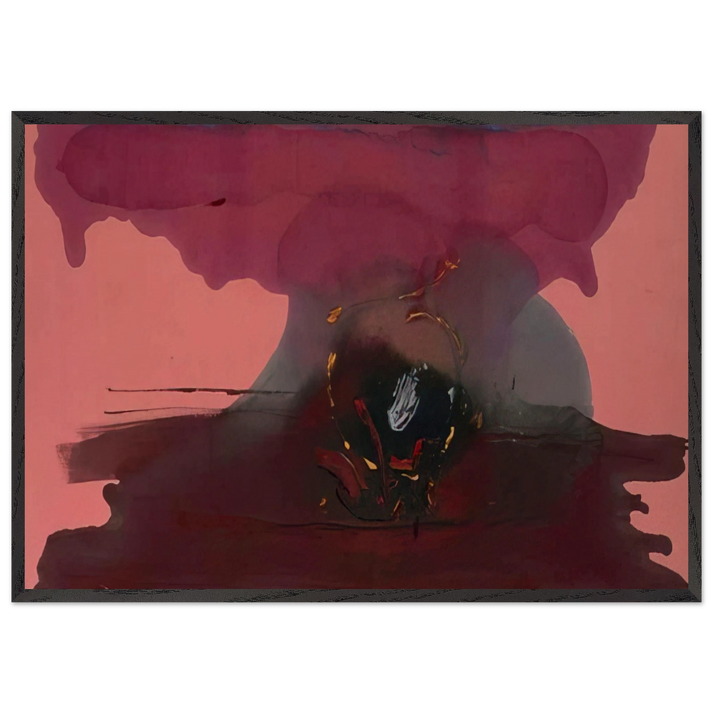 Harbinger - 1986 - Helen Frankenthaler 70x100 cm / 28x40 inches Framed Art Print – Black Wooden Frame