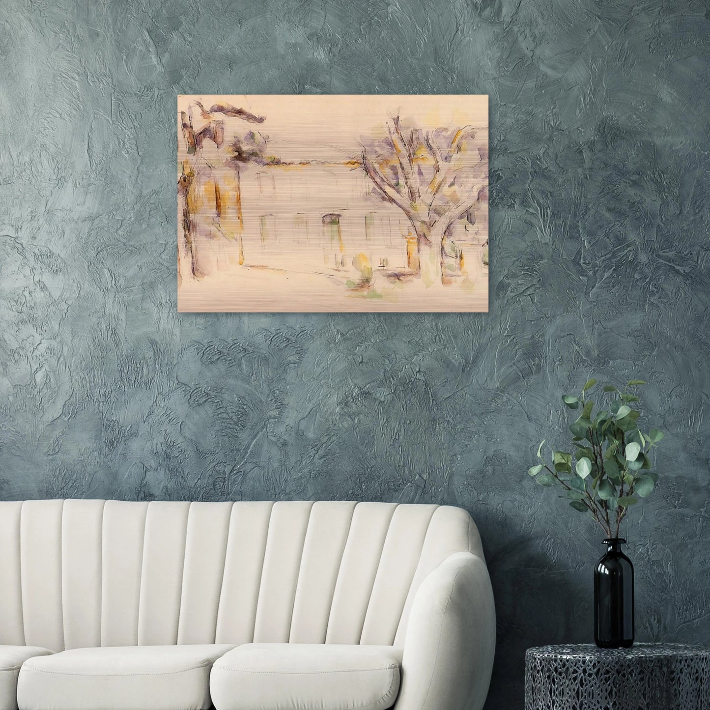 House in Provence - Paul Cézanne Brushed Aluminum Print - 70x100 cm / 28x40 inches | Paul Cézanne Aluminum Print | Paul Cézanne Prints