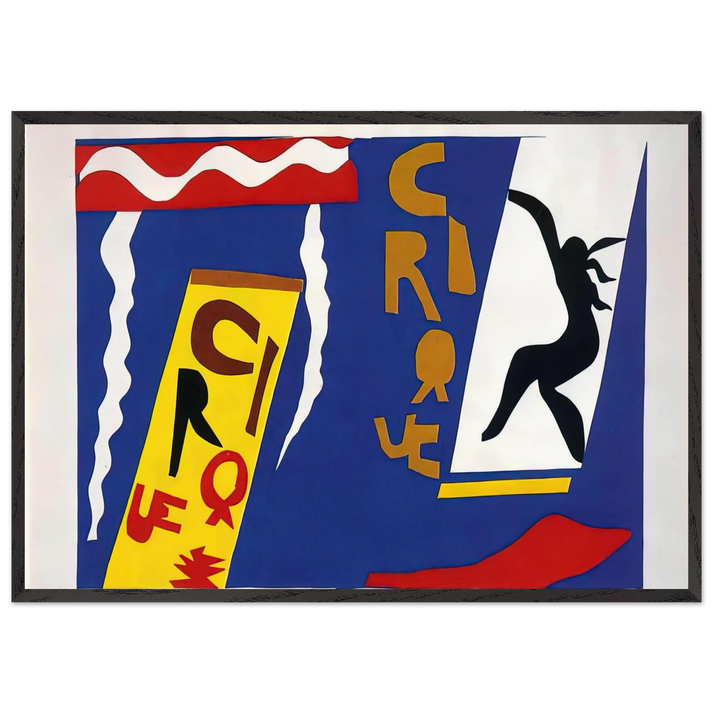 THE CIRCUS 1947 - Henri Matisse 70x100 cm / 28x40 inches Framed Art Print – Black Wooden Frame