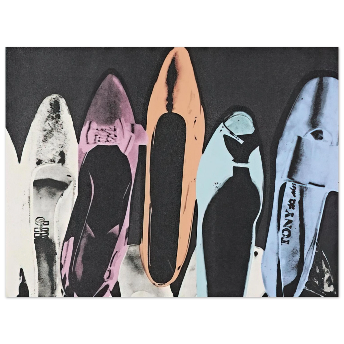 Andy Warhol - Diamond Dust Shoes Fine Art Poster - 13x18 cm / 5x7 inches