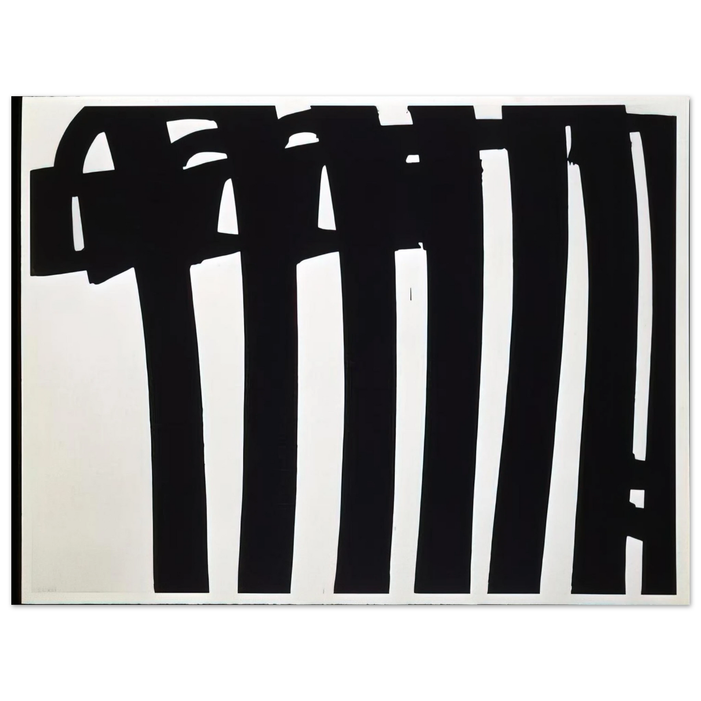 Pierre Soulages - Peinture 202 x 327 cm, 17 janvier 1970 - 1970 Fine Art Poster - Default Title