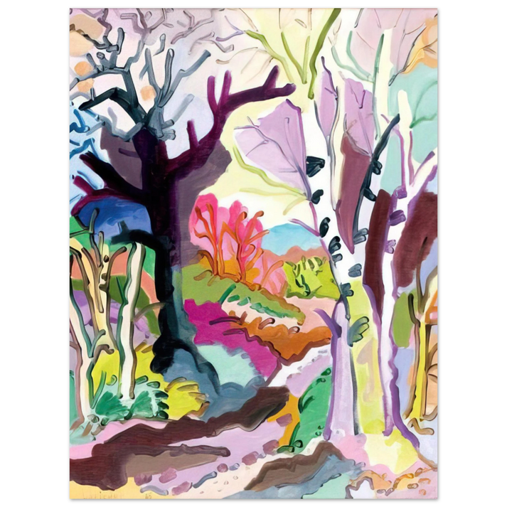 Charles Lapicque - L'hiver dans les bois - 1965 75x100 cm / 30x40inches Fine Art Poster