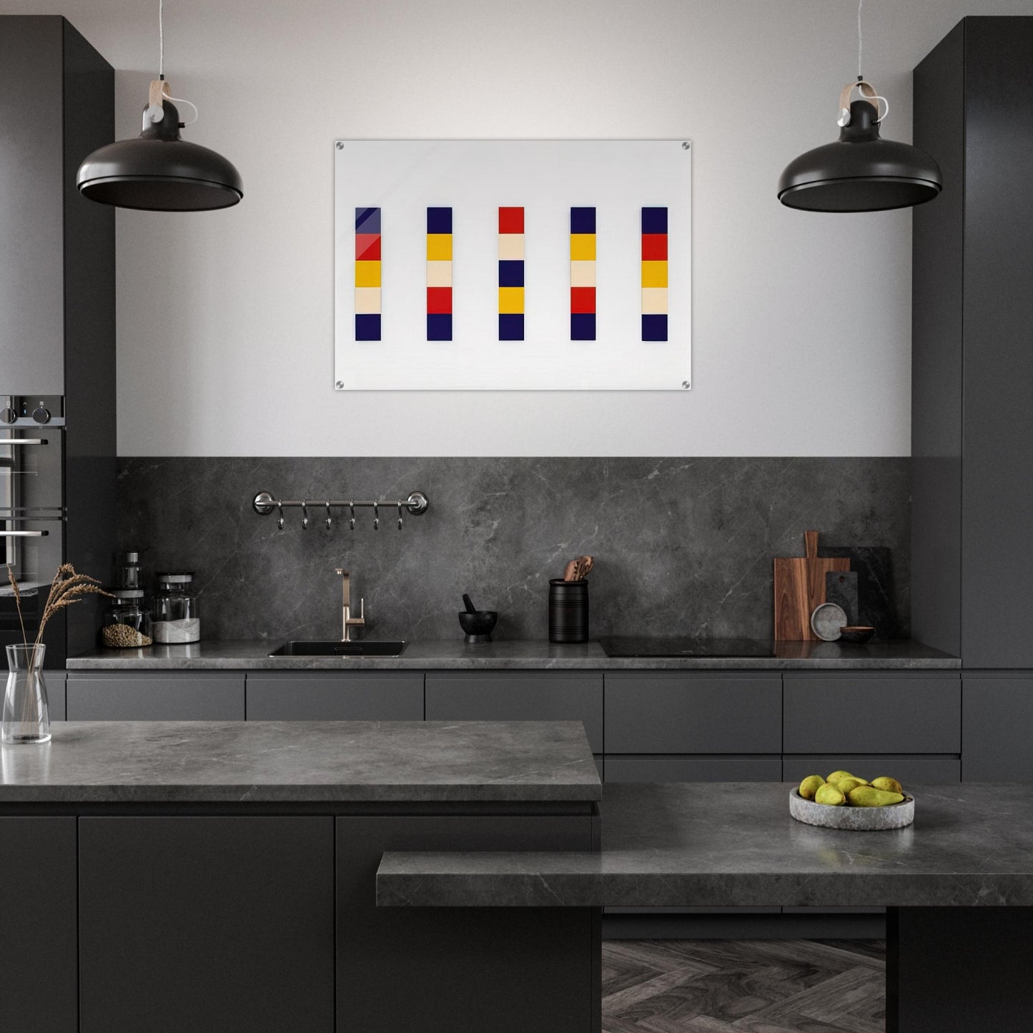 Red Yellow Blue White - Ellsworth Kelly Acrylic Print - 70x100 cm / 28x40″ inches