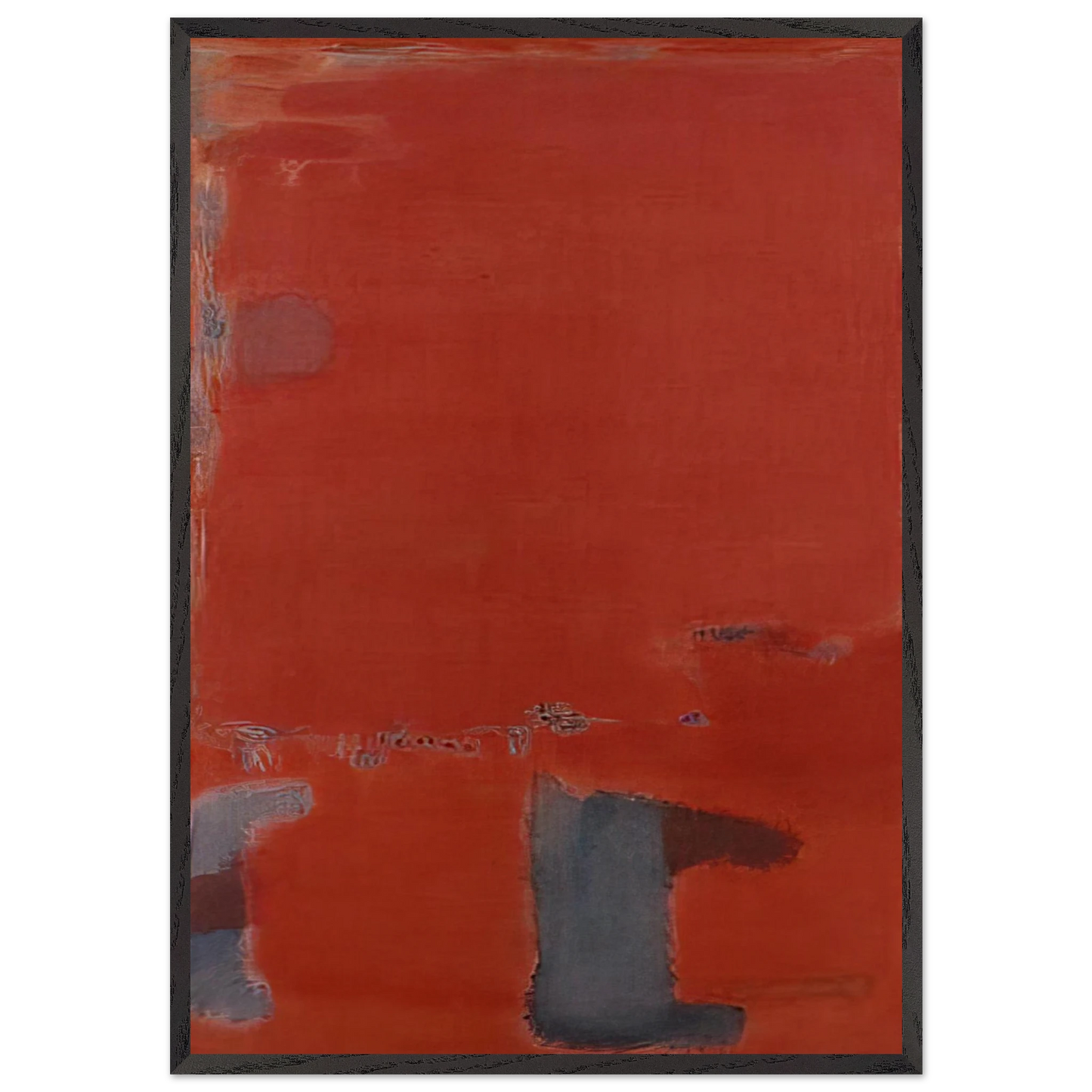 No 21 - c1949 New York United States - Mark Rothko Framed Art Print – Black Wooden Frame - Default Title - -Framed Art Print