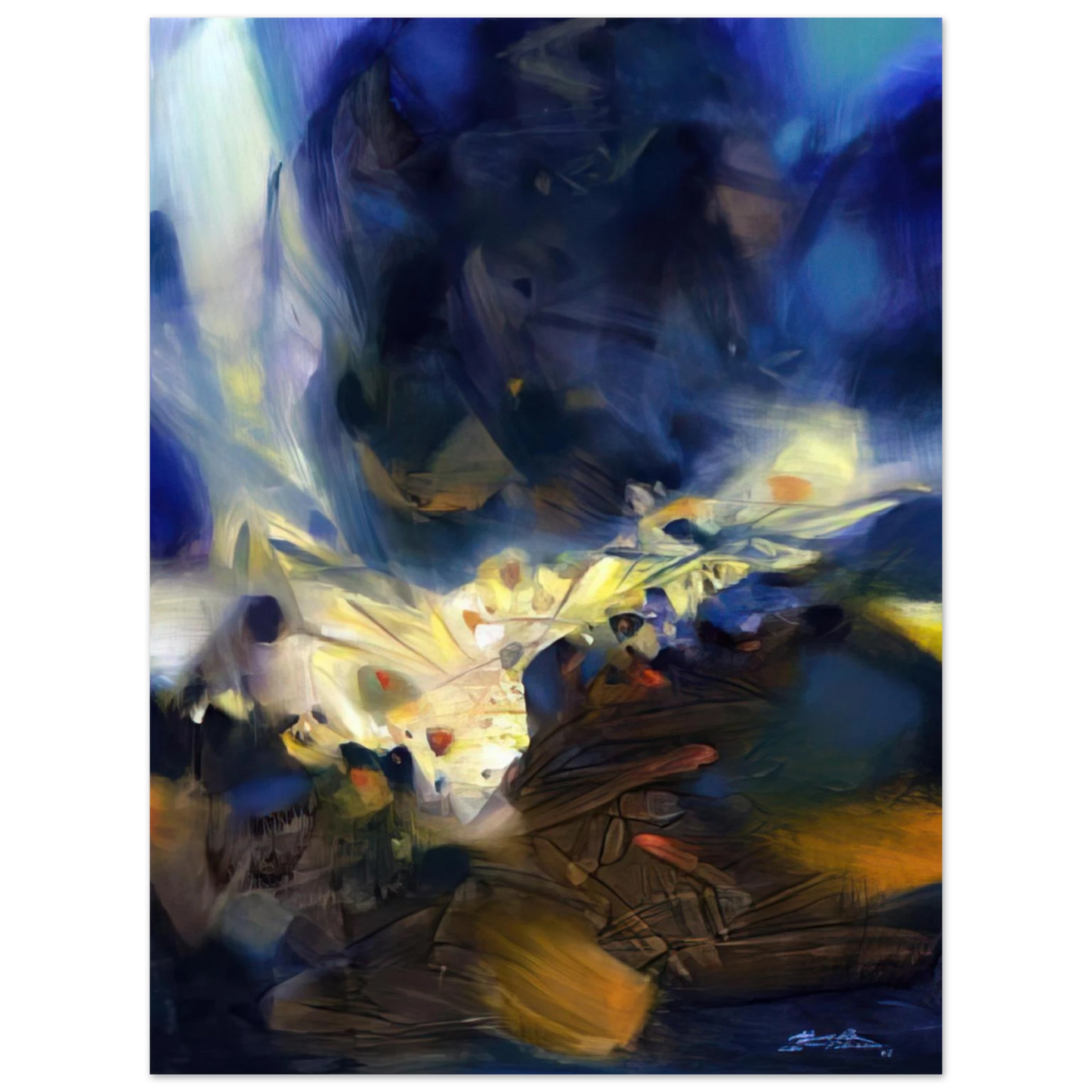 Chu teh Chun - LE SOUFFLE QUI LIBERE LA MATIERE 2006 Fine Art Poster - Default Title