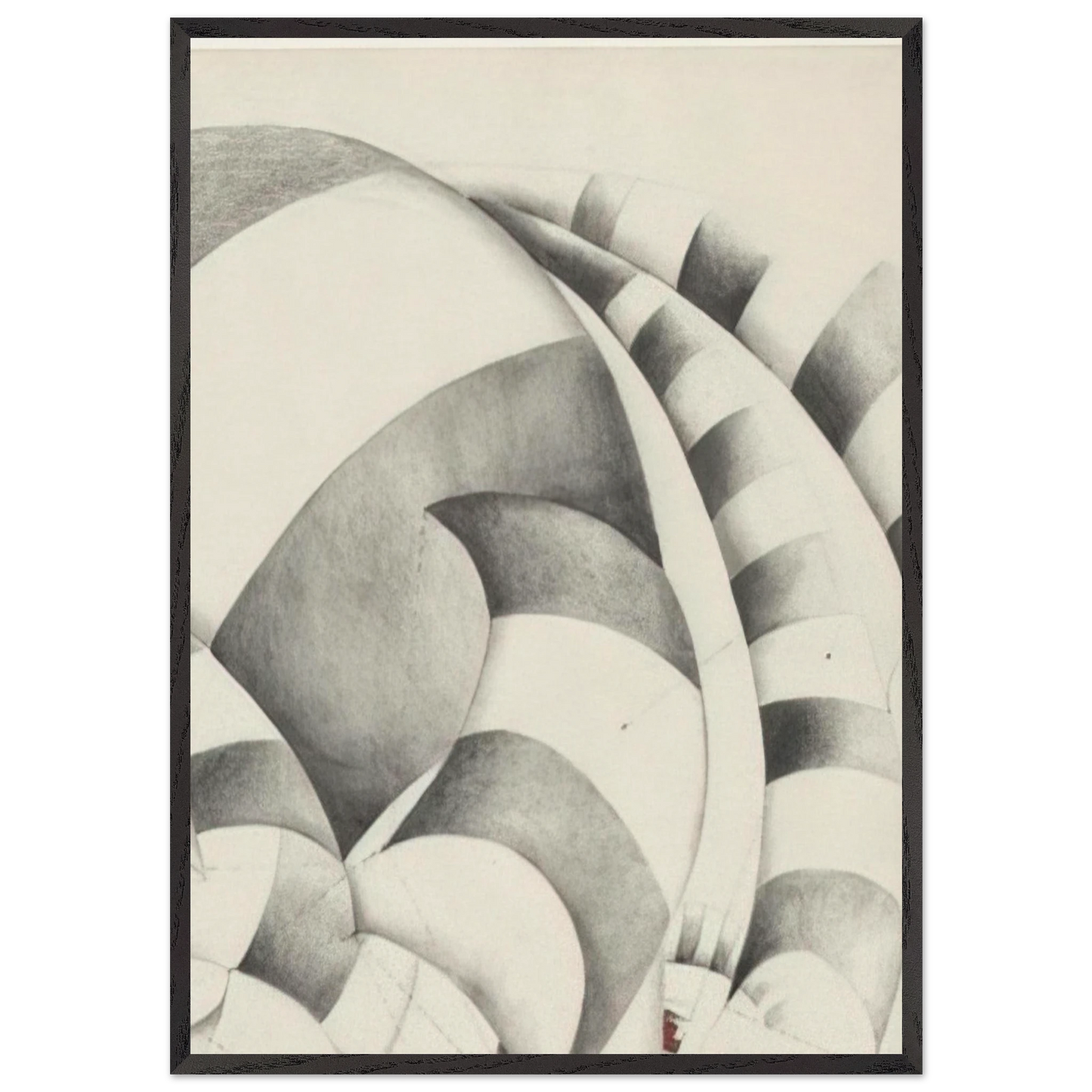 UNTITLED 1967 N1 - Lee Bontecou Framed Art Print – Black Wooden Frame - Default Title - -Framed Art Print