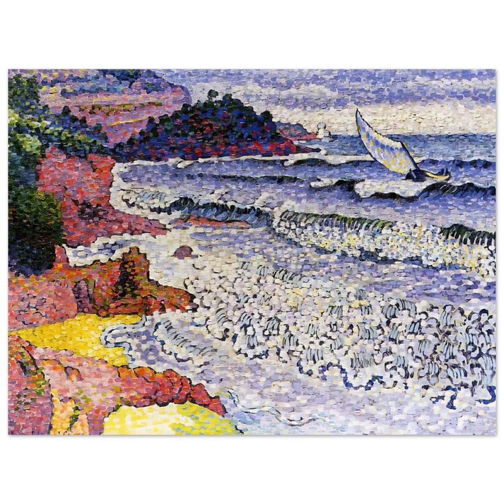 Henri-Edmond Cross - The Choppy Sea 75x100 cm / 30x40inches Fine Art Poster