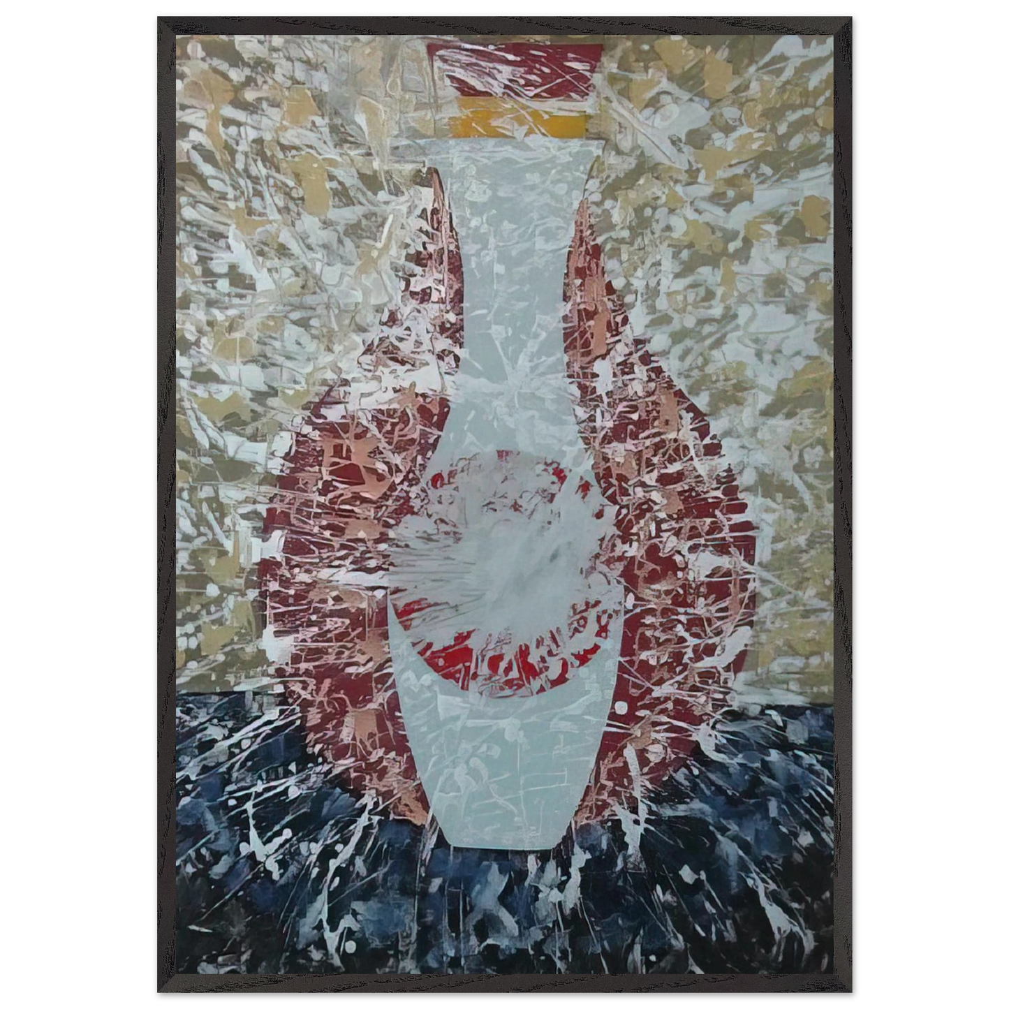 Untitled - 1956 N2 - John Ferren Framed Art Print – Black Wooden Frame - Default Title - -Framed Art Print