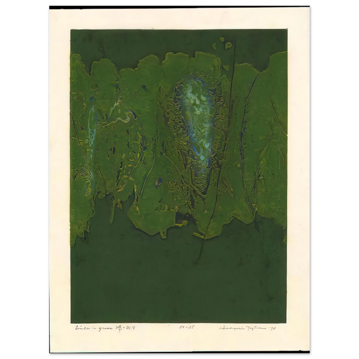 Hiroyuki Tajima - Winter in Green - 1970 75x100 cm / 30x40inches Fine Art Poster