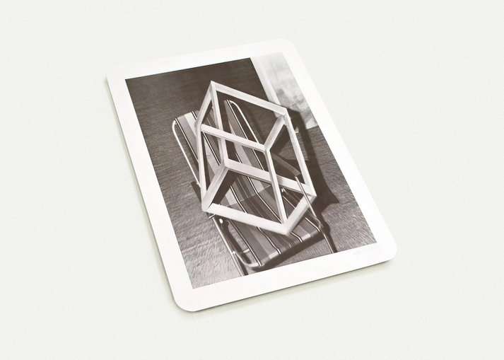 CUBE ON LAWNCHAIR By Gerhard Richter Pack of 10 Post Cards | Gerhard Richter Post Cards | A6 (10.5 x 14.8 cm) - 4.1 x 5.8 inches